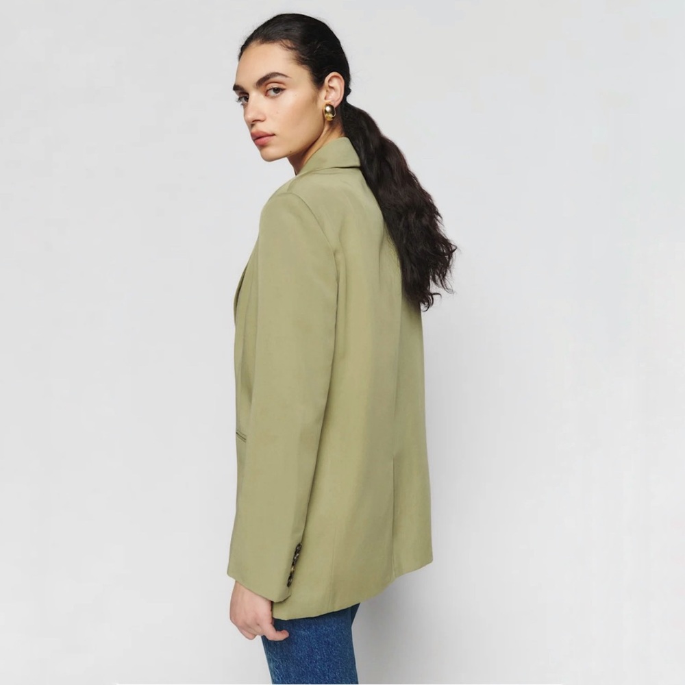 REFORMATION The Classic Blazer in “Pear” Green, sz XS, MSRP $278 - Picture 4 of 14